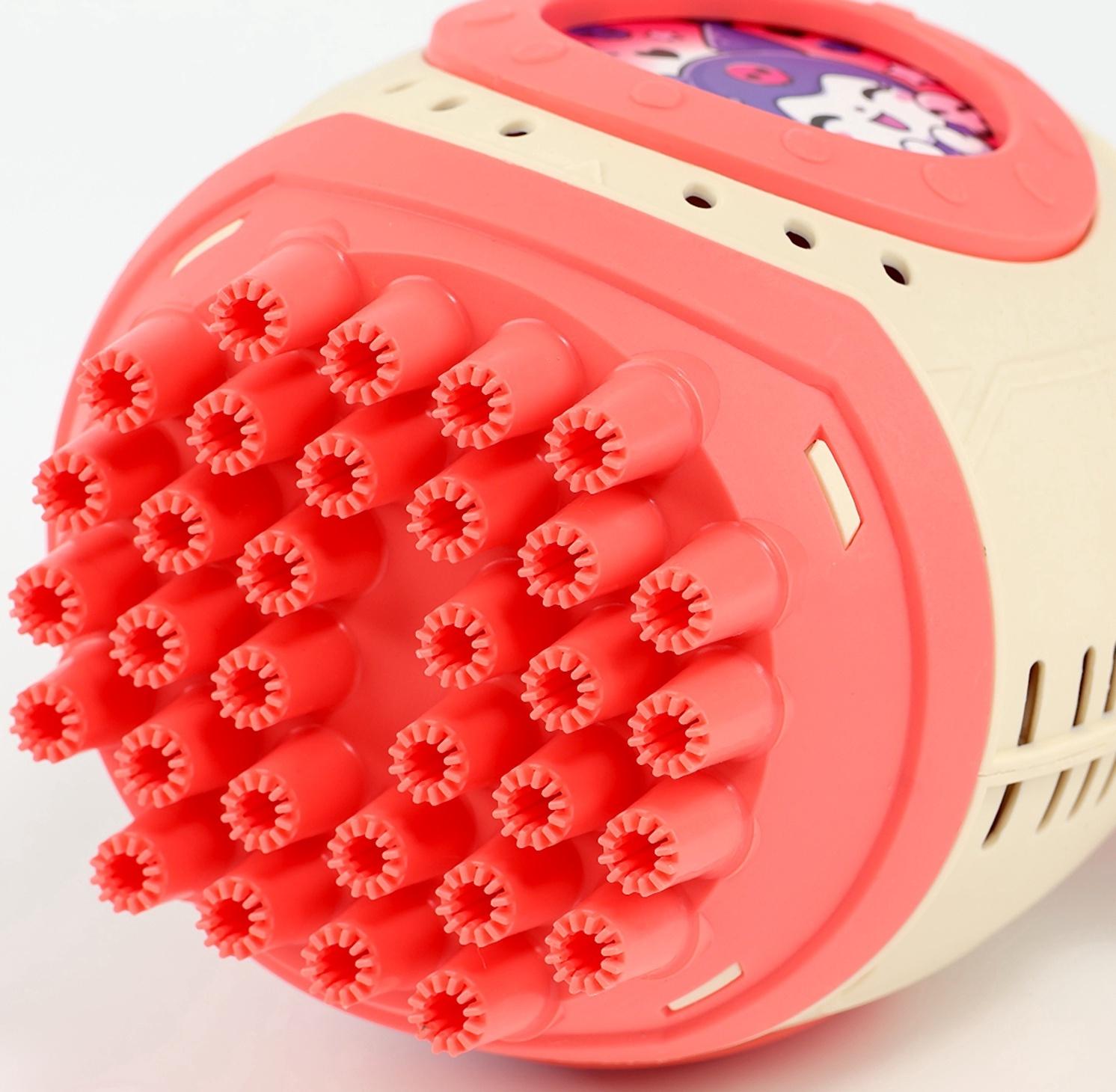 Генератор мыльных пузырей «Зайчик», розовый, 18×10×18 см