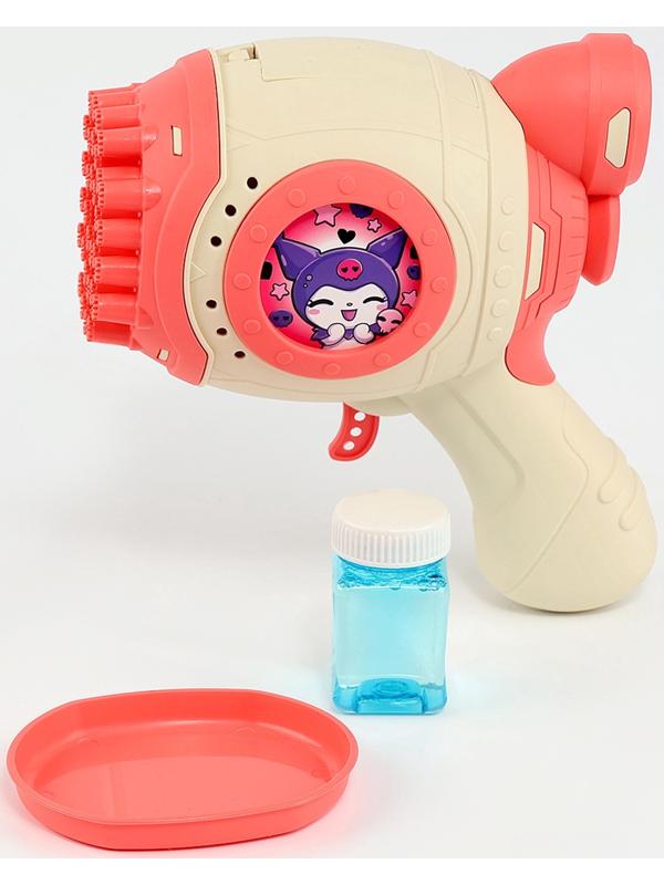 Генератор мыльных пузырей «Зайчик», розовый, 18×10×18 см