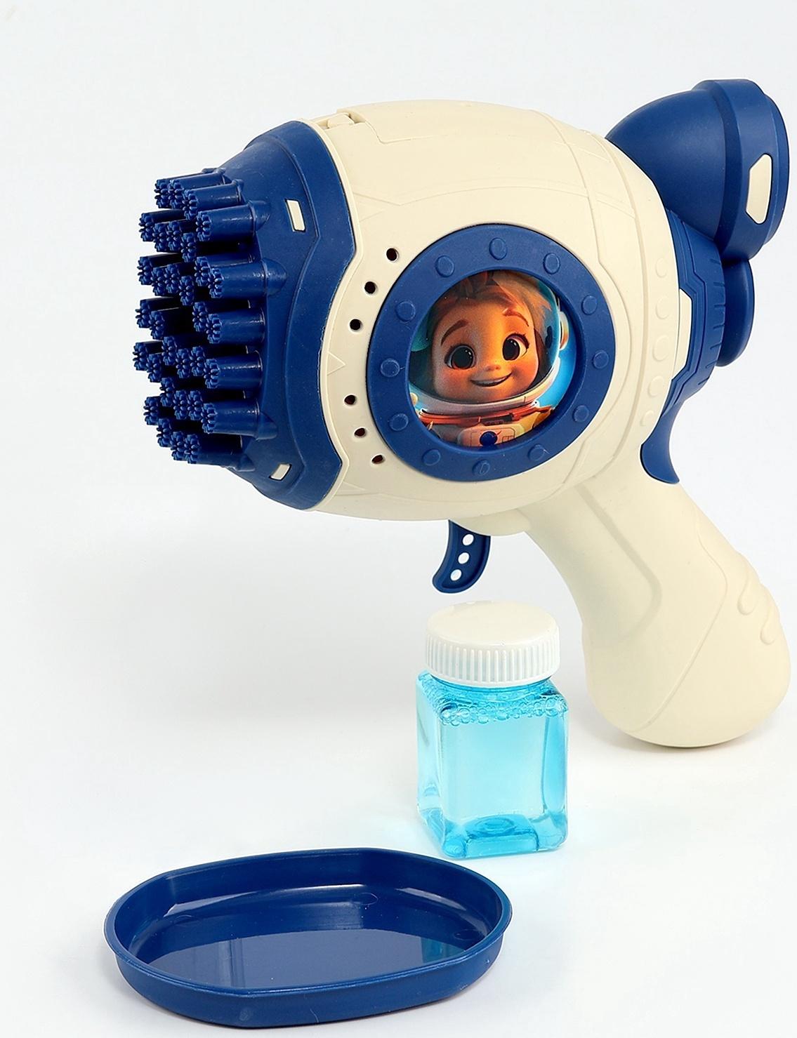 Генератор мыльных пузырей «Зайчик», синий, 18×10×18 см