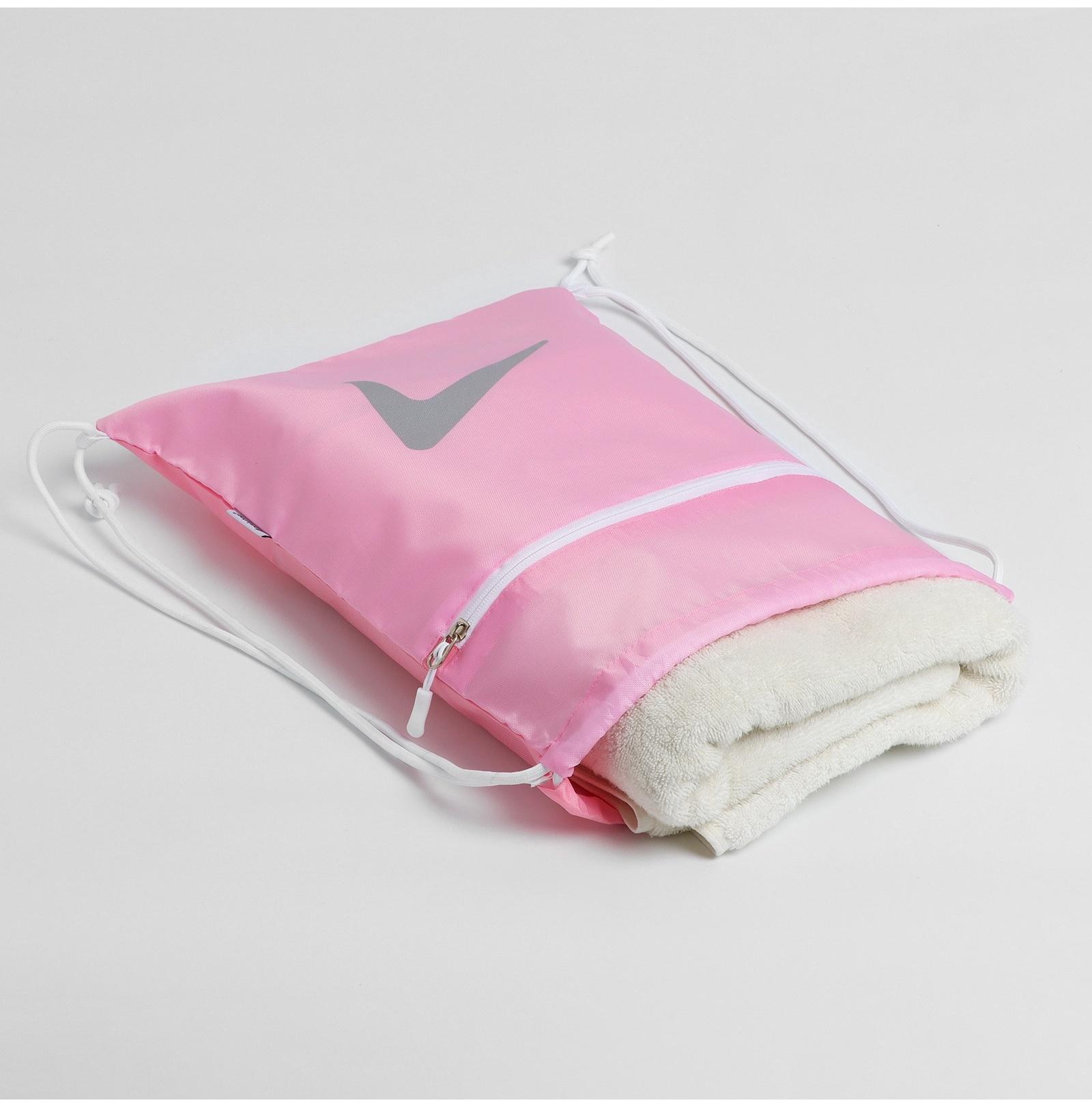 Сумка для мокрых вещей, 42*32 см, цвет розовый