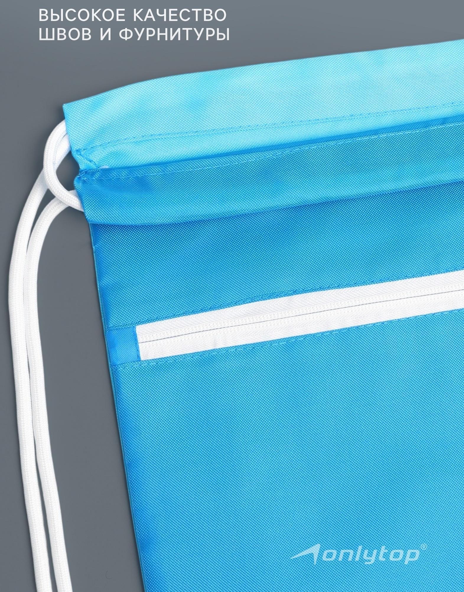 Сумка для мокрых вещей, 42*32 см, цвет голубой