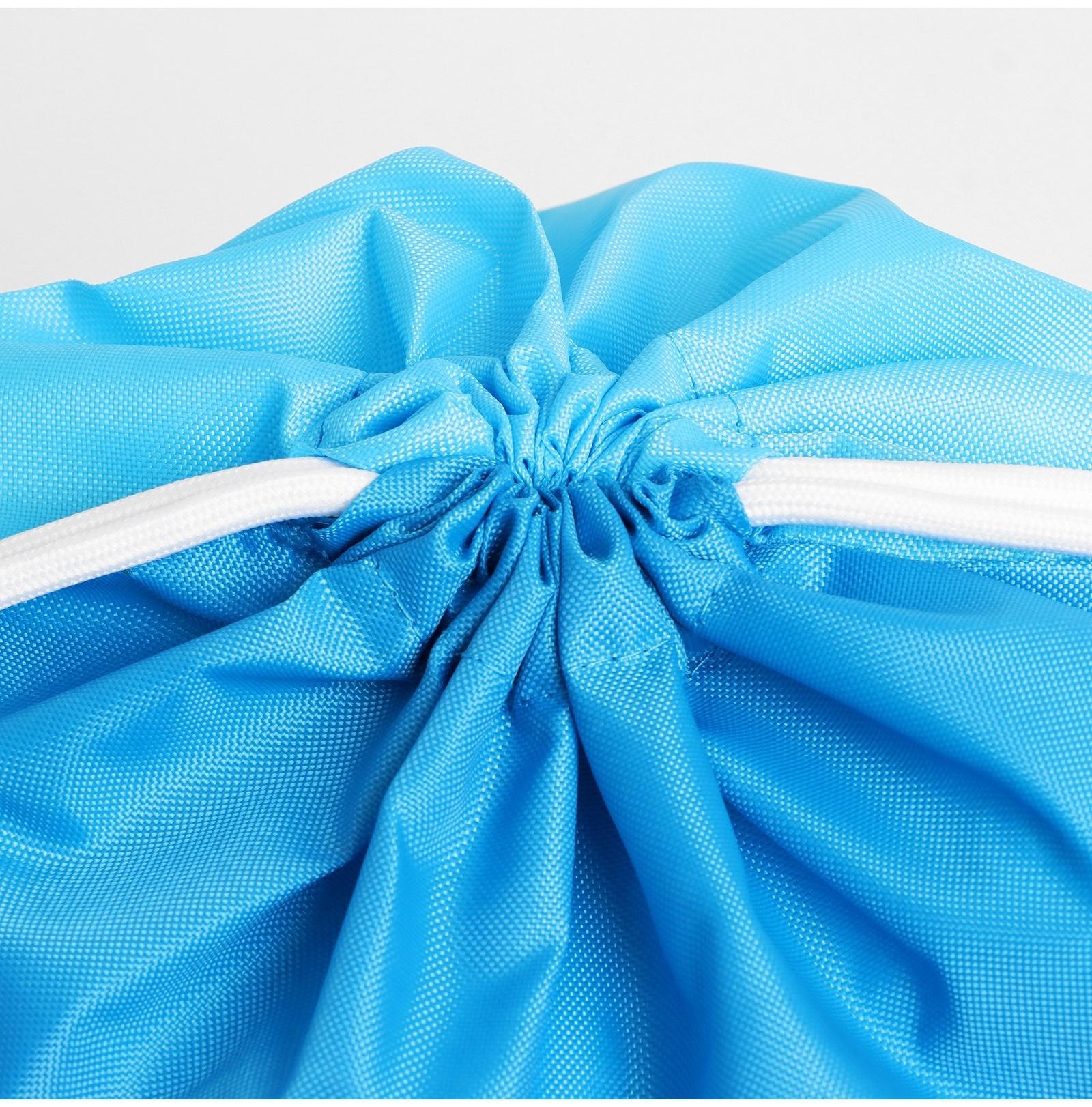 Сумка для мокрых вещей, 42*32 см, цвет голубой