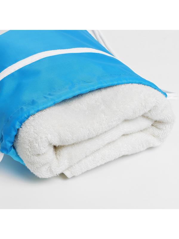 Сумка для мокрых вещей, 42*32 см, цвет голубой