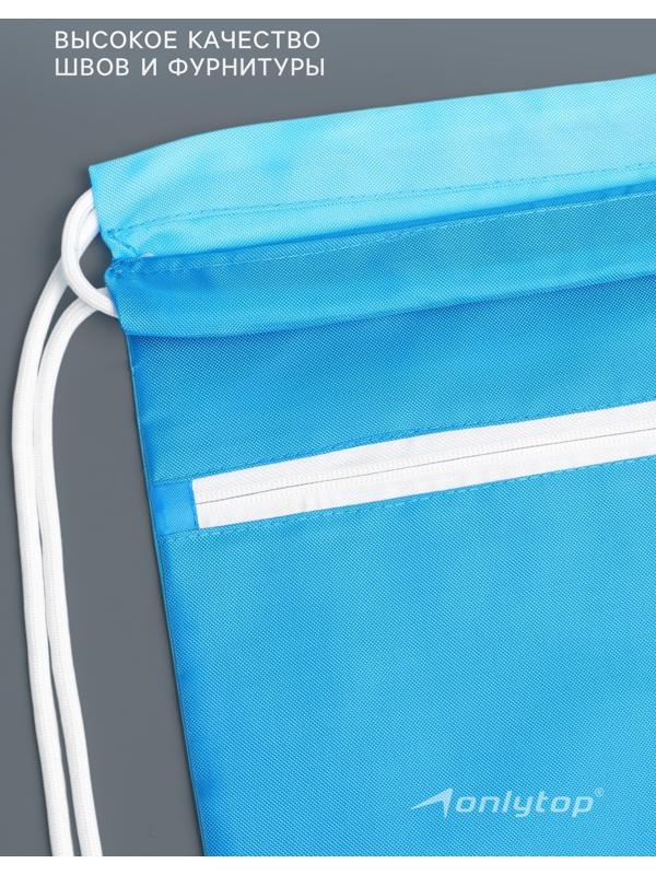 Сумка для мокрых вещей, 42*32 см, цвет голубой
