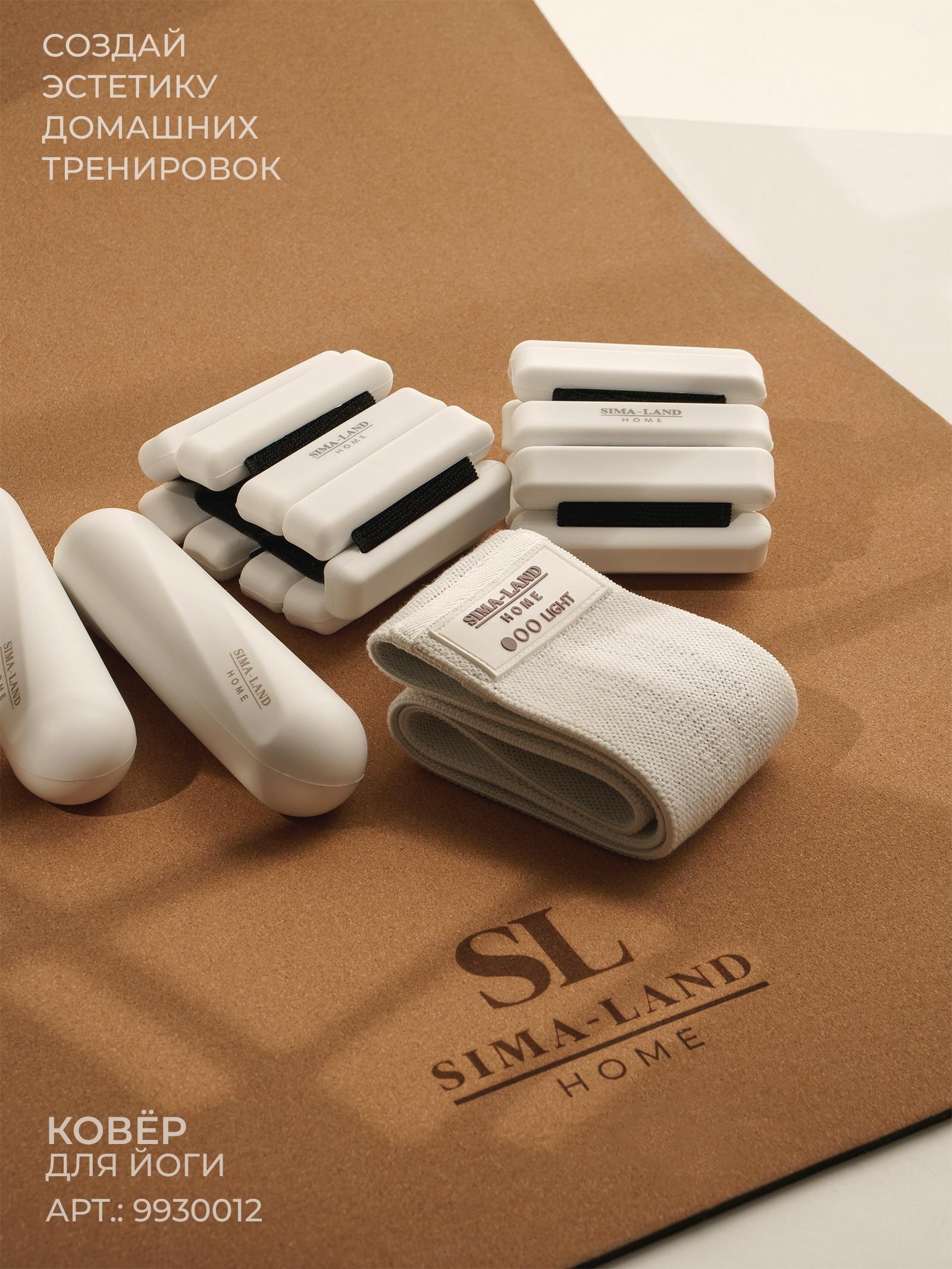 Гантели Sima-Land Home, 2 шт., 1 кг, цвет белый, для универсального отягощения