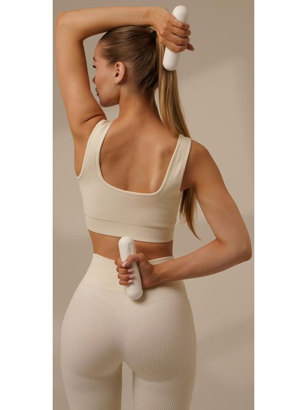 Гантели Sima-Land Home, 2 шт., 1 кг, цвет белый, для универсального отягощения