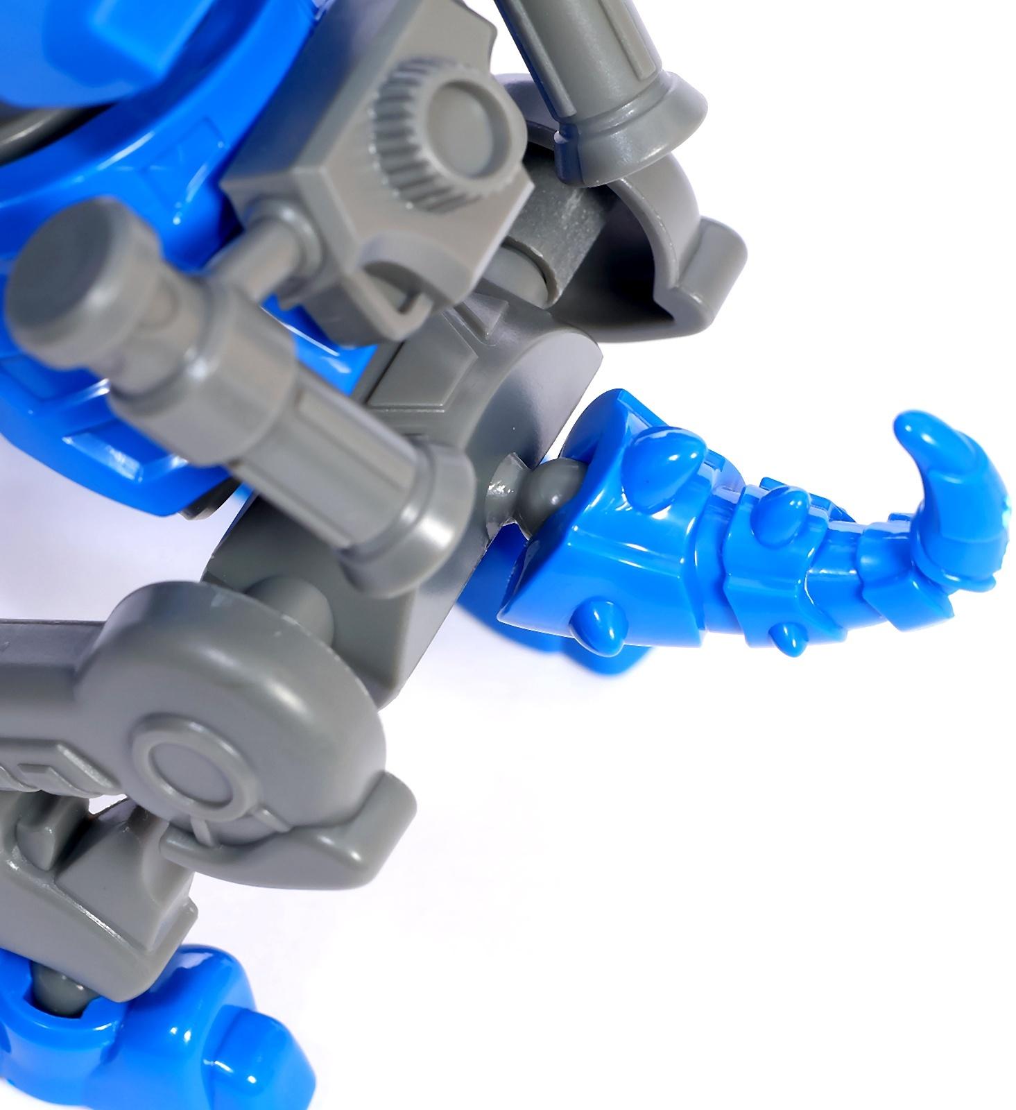 Электронный конструктор динозавр «Динобот», со звуком и подсветкой, на батарейках, цвет МИКС