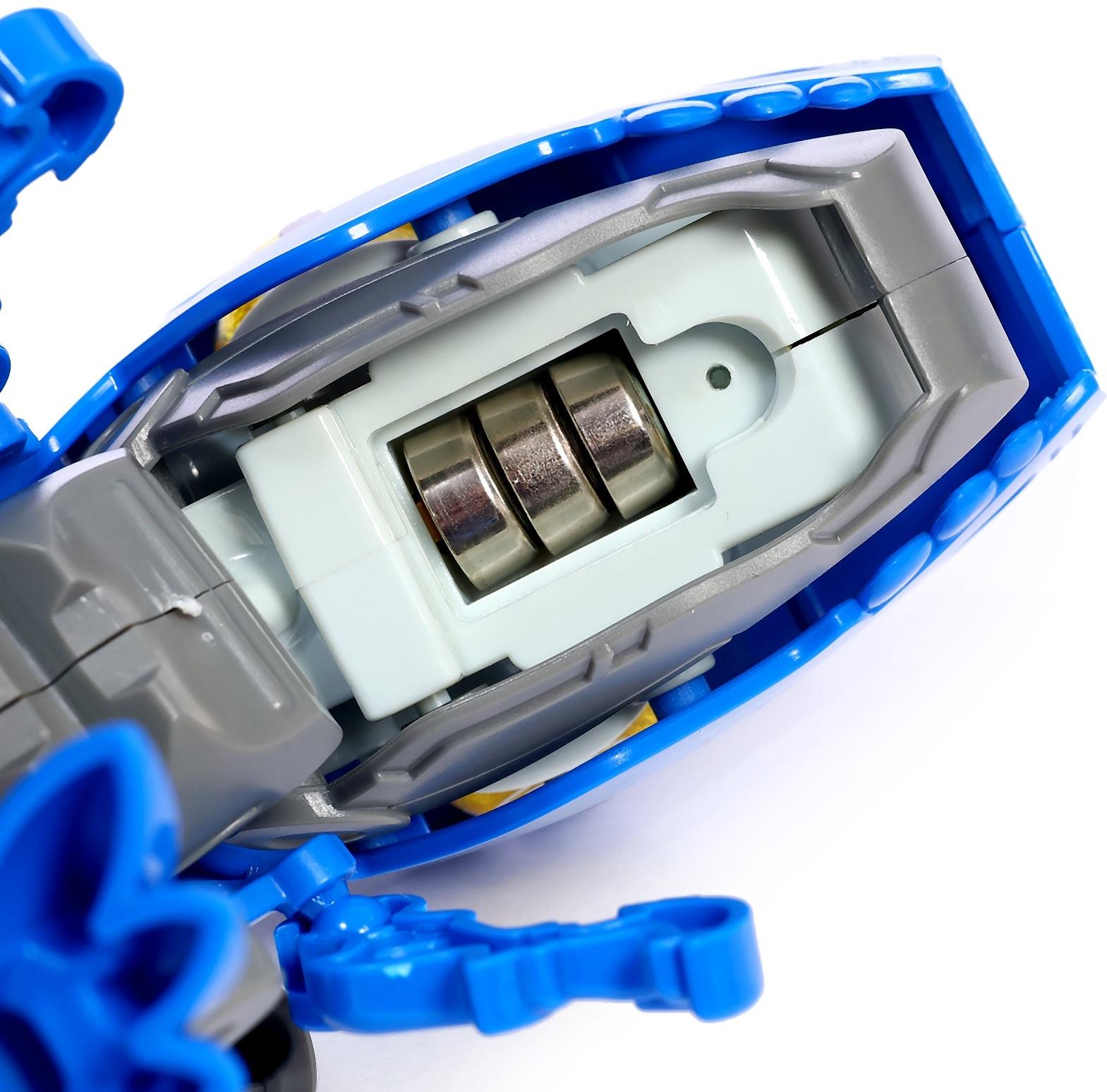 Электронный конструктор динозавр «Динобот», со звуком и подсветкой, на батарейках, цвет МИКС