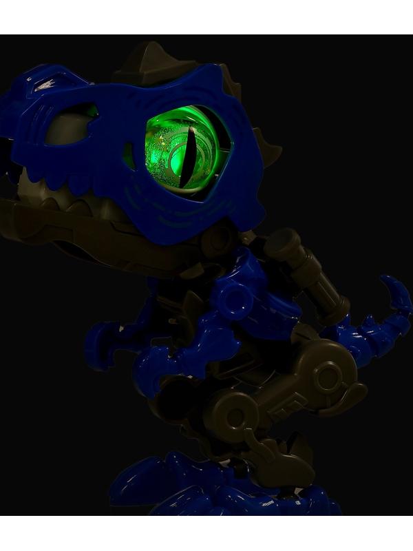 Электронный конструктор динозавр «Динобот», со звуком и подсветкой, на батарейках, цвет МИКС