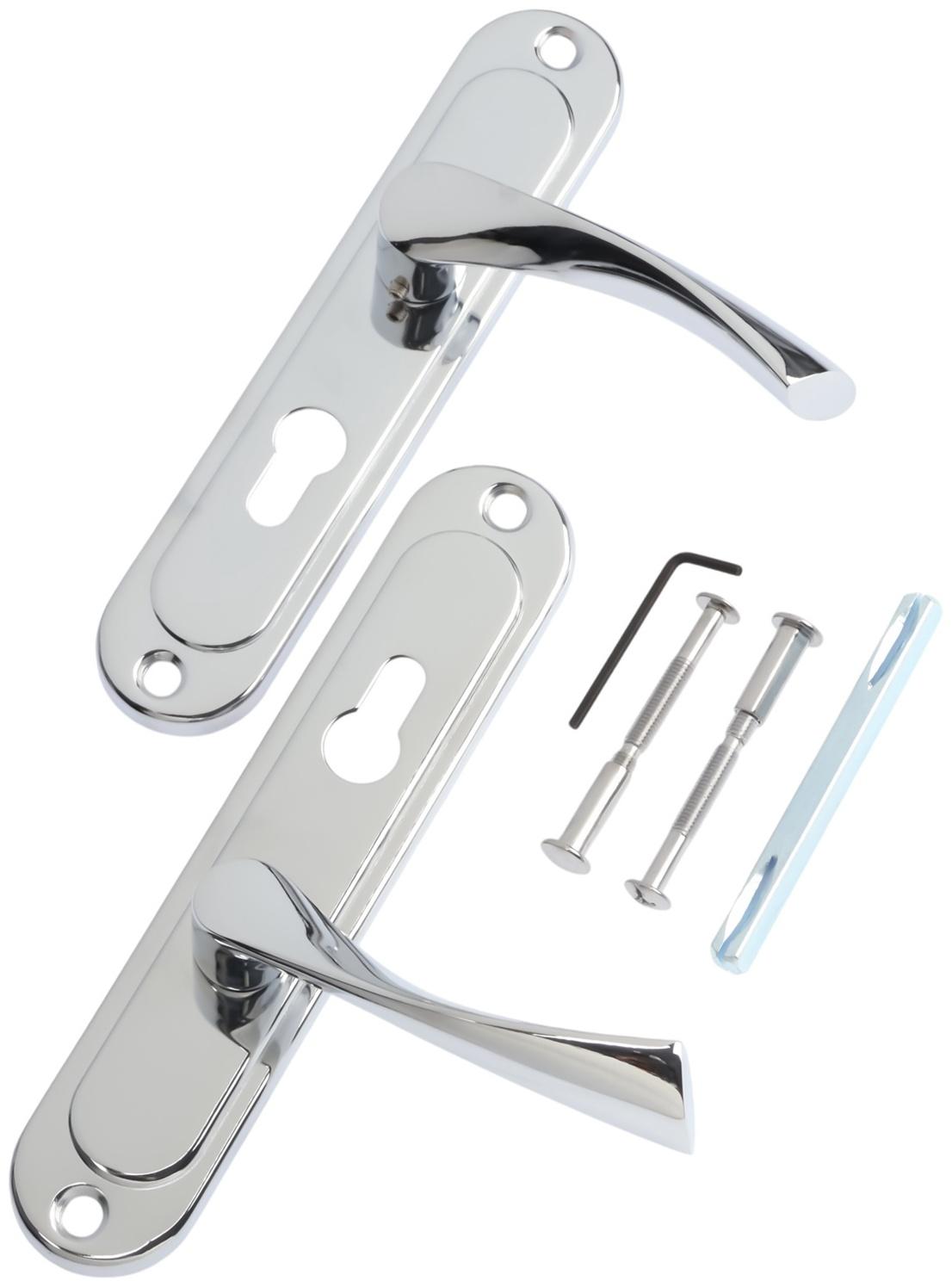 Ручки на планке LOCKLAND 001, м/о 55 мм, цвет хром