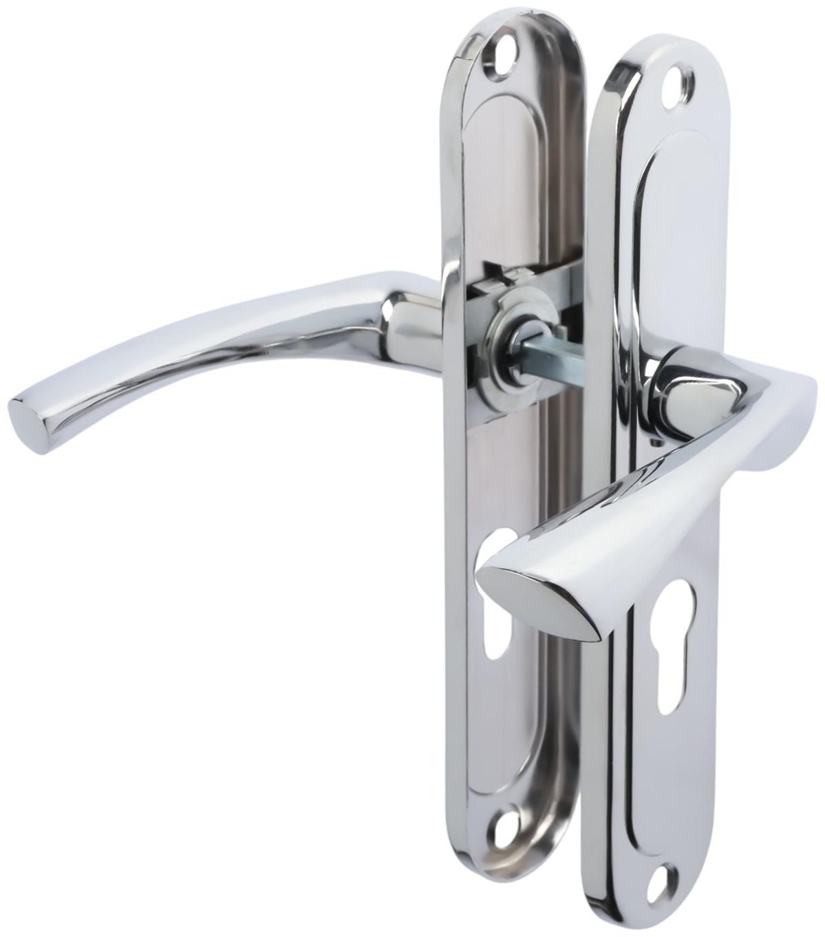 Ручки на планке LOCKLAND 001, м/о 55 мм, цвет хром