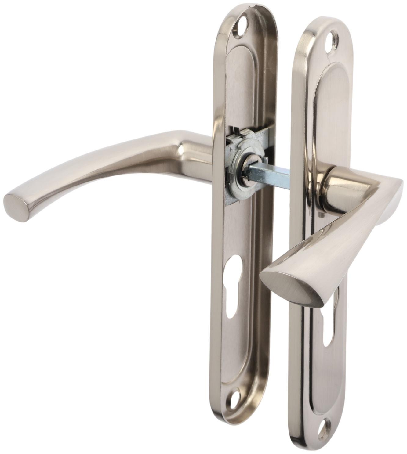 Ручки на планке LOCKLAND 001, м/о 55 мм, цвет сатиновый никель