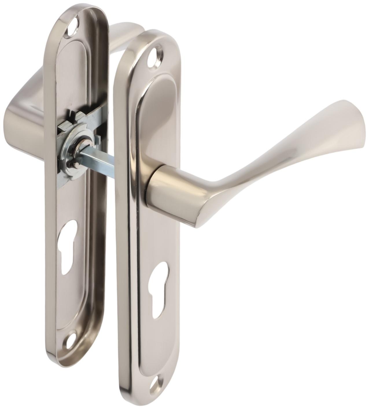 Ручки на планке LOCKLAND 001, м/о 55 мм, цвет сатиновый никель