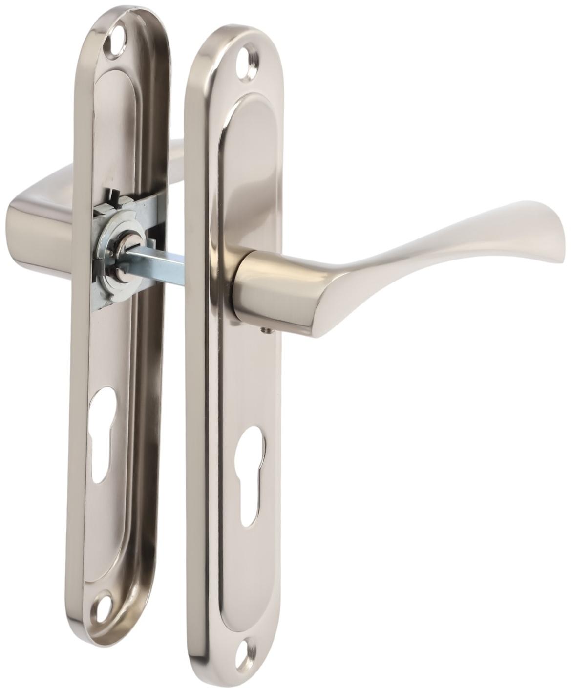 Ручки на планке LOCKLAND 001, м/о 55 мм, цвет сатиновый никель