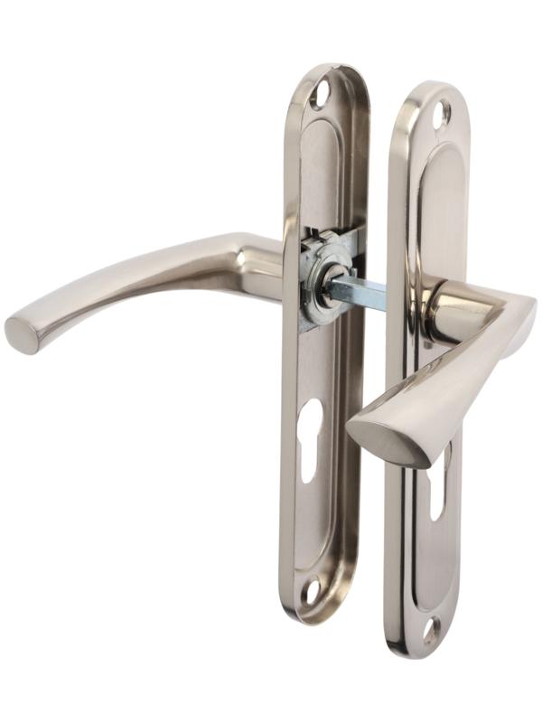 Ручки на планке LOCKLAND 001, м/о 55 мм, цвет сатиновый никель