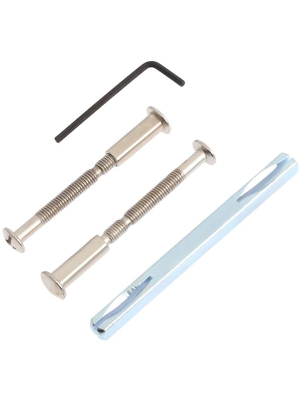 Ручки на планке LOCKLAND 001, м/о 55 мм, цвет сатиновый никель