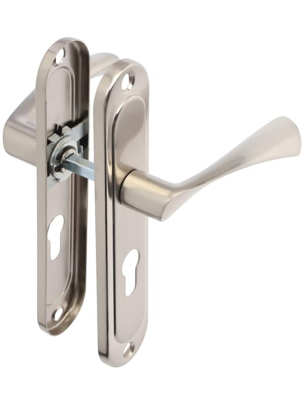 Ручки на планке LOCKLAND 001, м/о 55 мм, цвет сатиновый никель