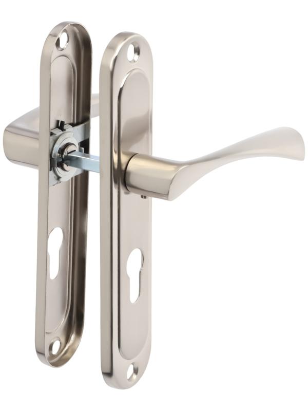 Ручки на планке LOCKLAND 001, м/о 55 мм, цвет сатиновый никель