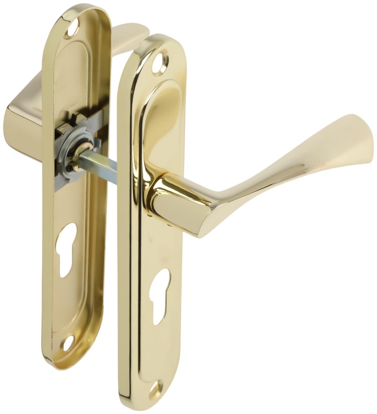 Ручки на планке LOCKLAND 001, м/о 55 мм, цвет золото