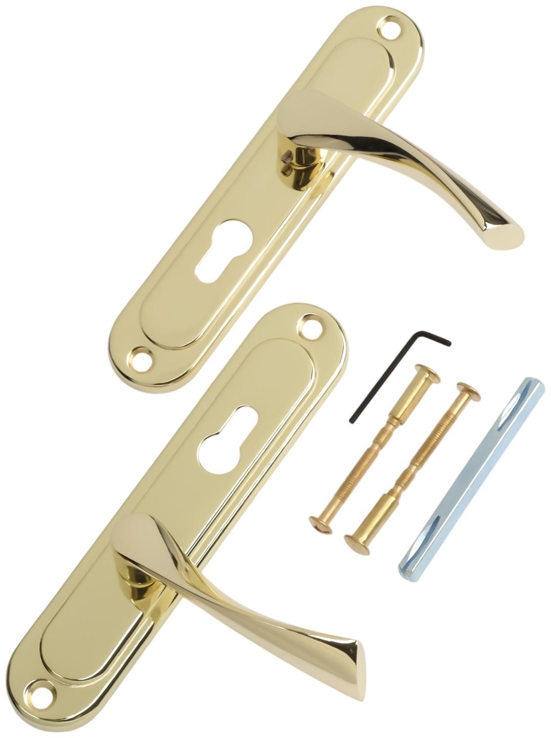 Ручки на планке LOCKLAND 001, м/о 55 мм, цвет золото