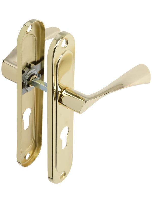 Ручки на планке LOCKLAND 001, м/о 55 мм, цвет золото