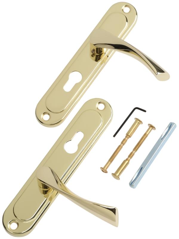 Ручки на планке LOCKLAND 001, м/о 55 мм, цвет золото