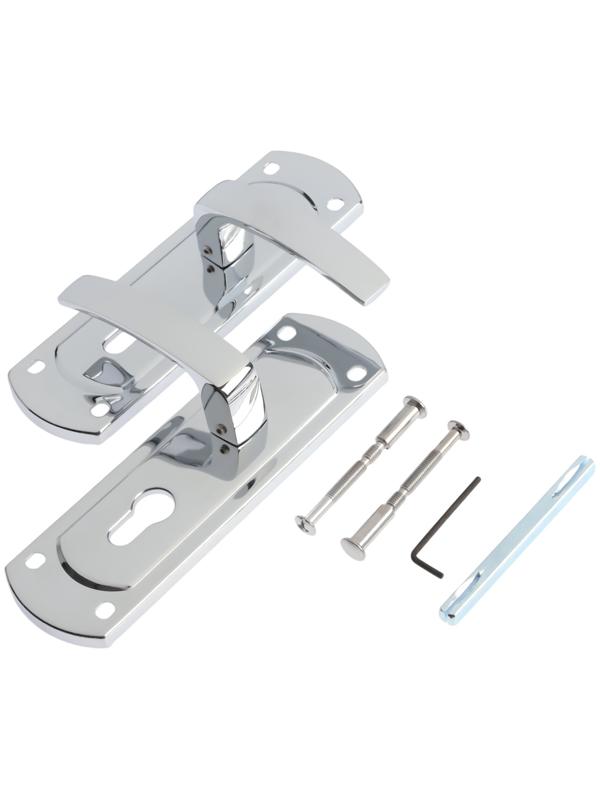 Ручки на планке LOCKLAND 002, м/о 55 мм, цвет хром