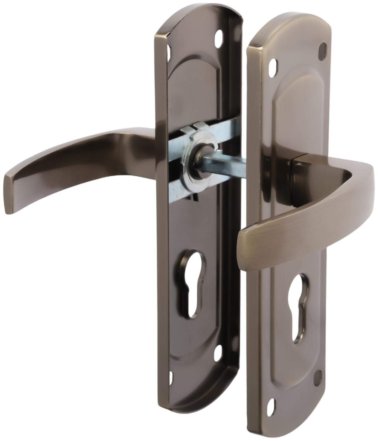 Ручки на планке LOCKLAND 002, м/о 55 мм, цвет бронза