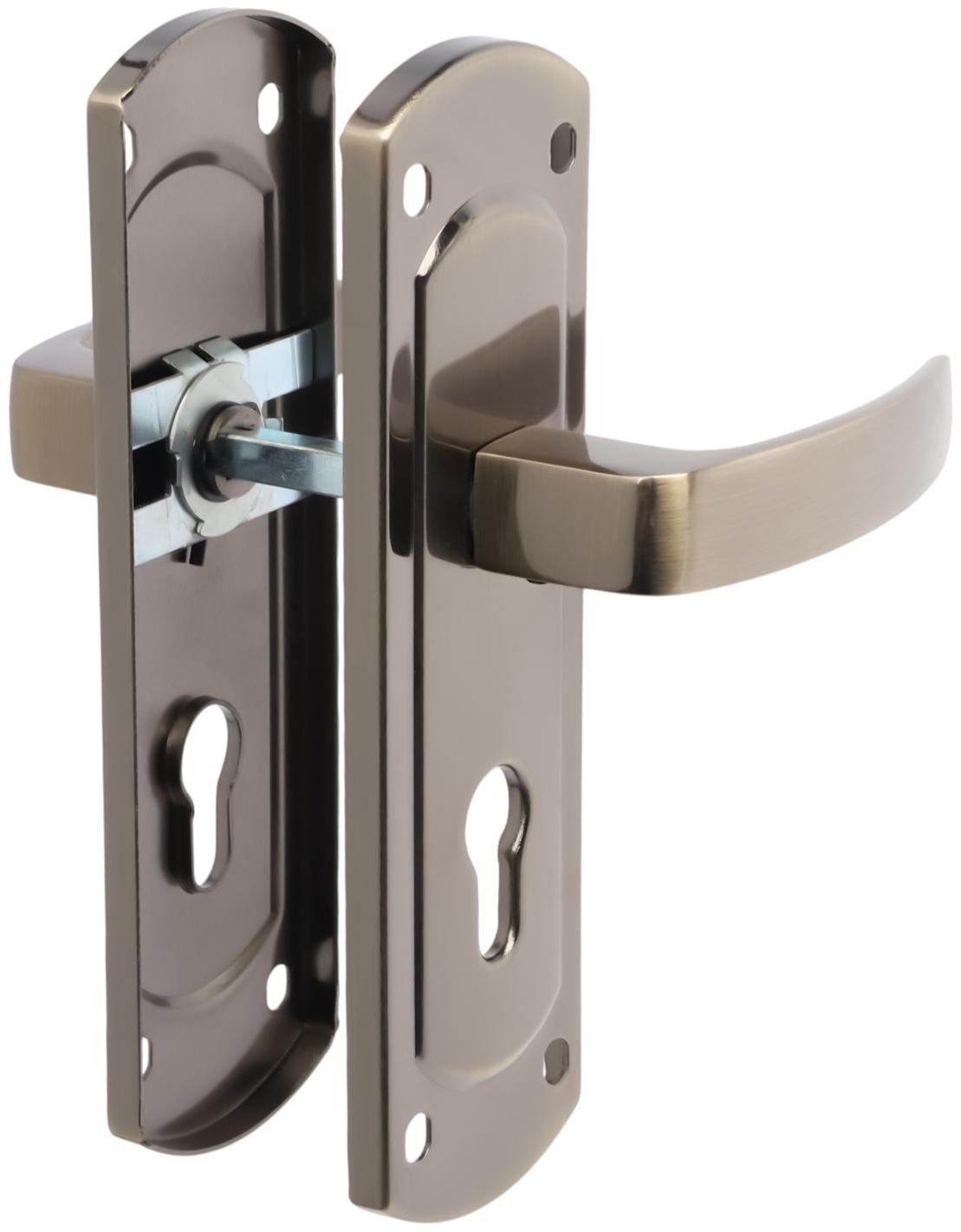 Ручки на планке LOCKLAND 002, м/о 55 мм, цвет бронза