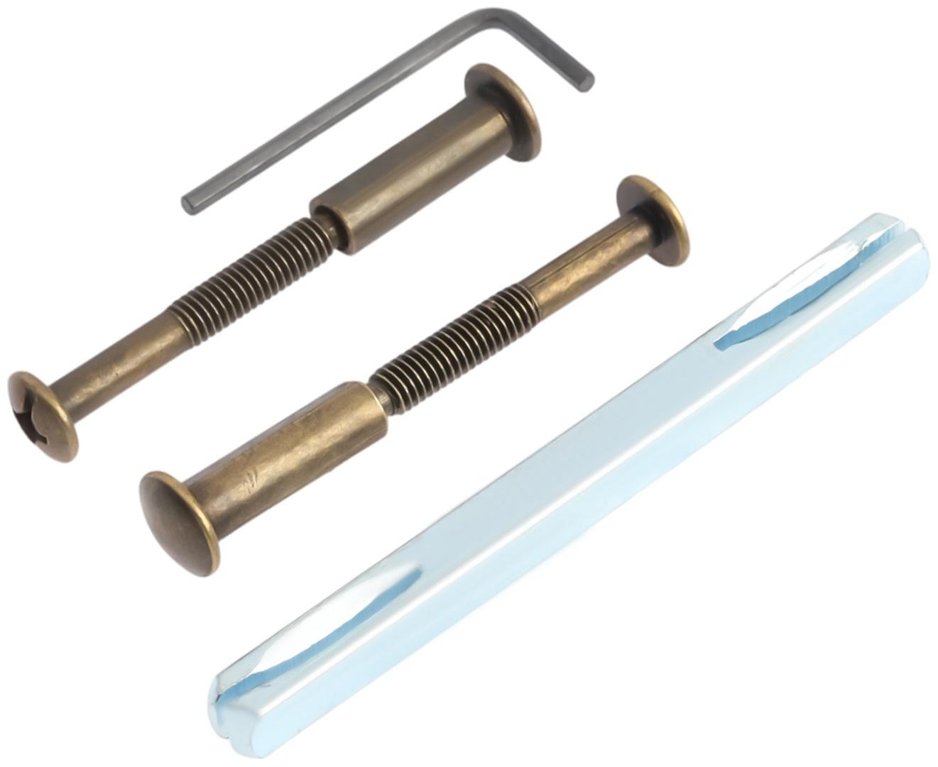 Ручки на планке LOCKLAND 002, м/о 55 мм, цвет бронза