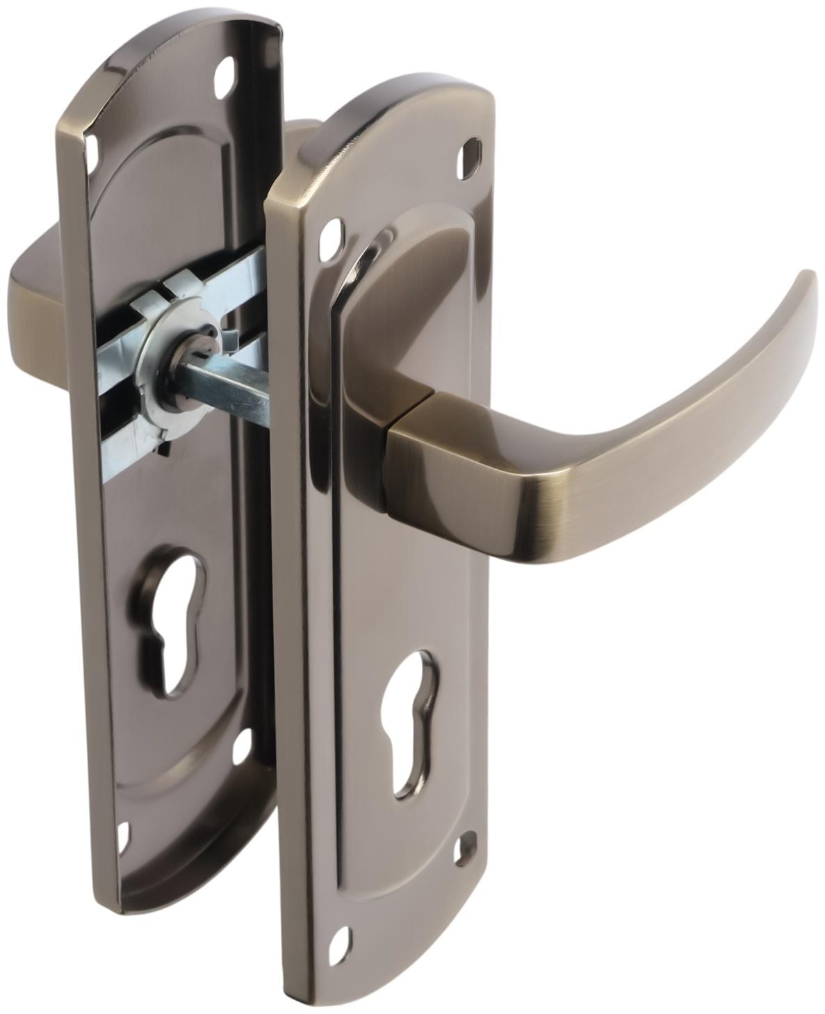 Ручки на планке LOCKLAND 002, м/о 55 мм, цвет бронза