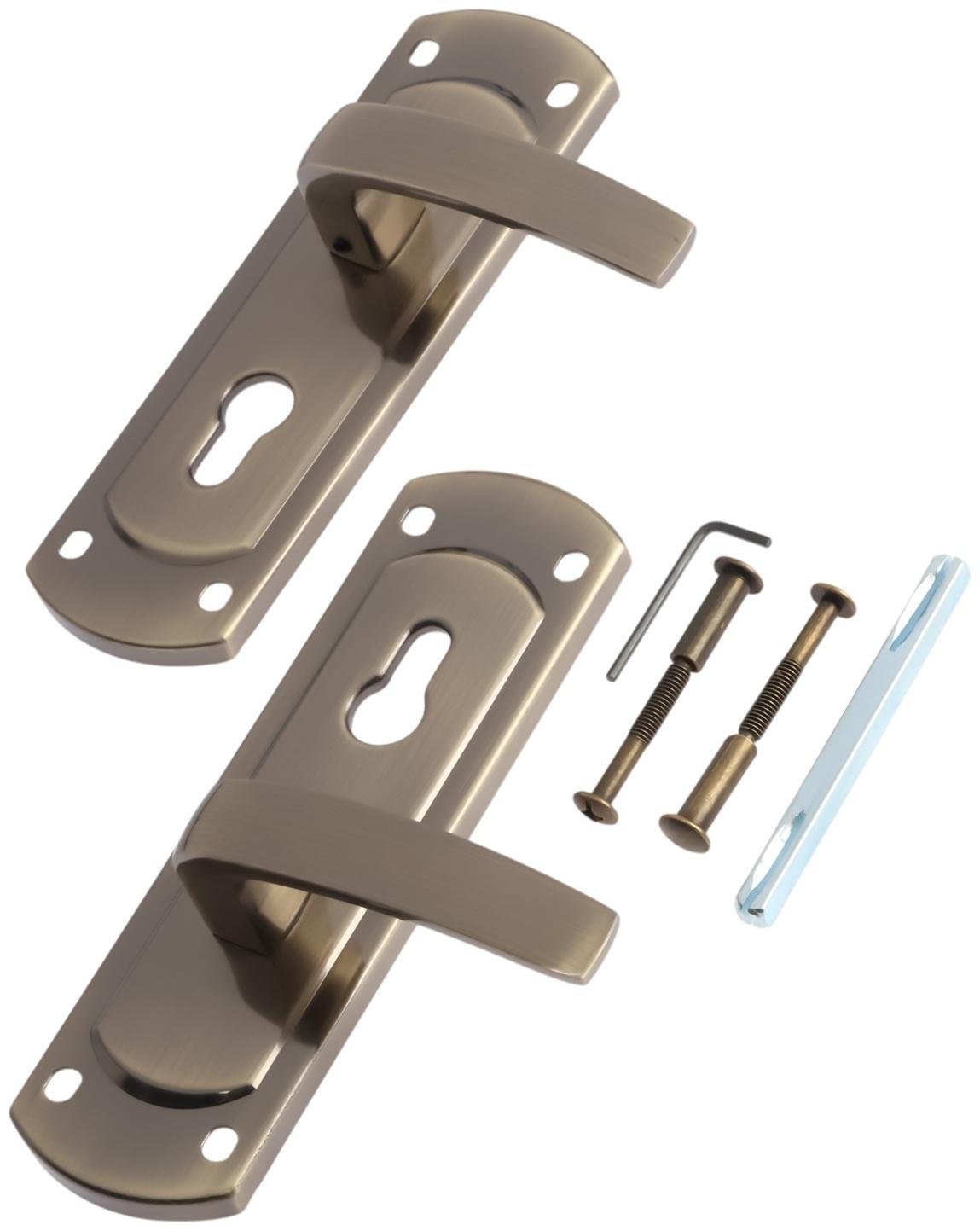 Ручки на планке LOCKLAND 002, м/о 55 мм, цвет бронза