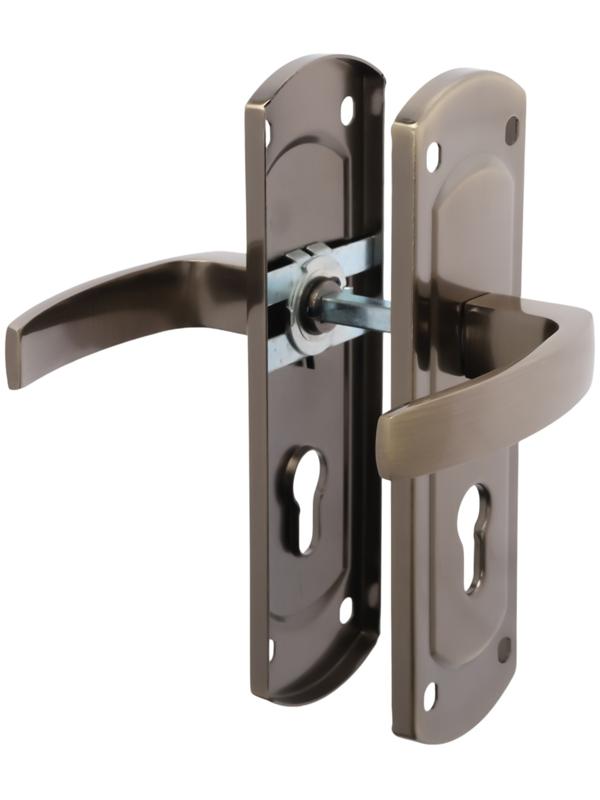 Ручки на планке LOCKLAND 002, м/о 55 мм, цвет бронза