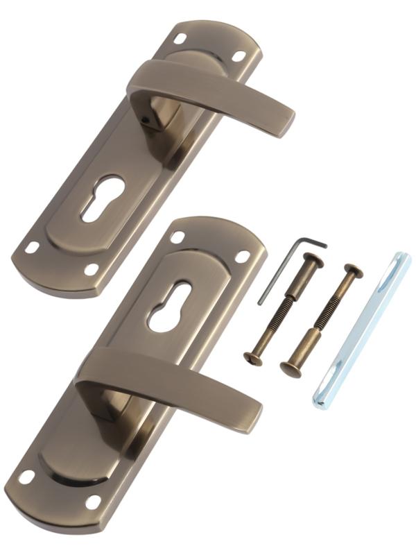 Ручки на планке LOCKLAND 002, м/о 55 мм, цвет бронза