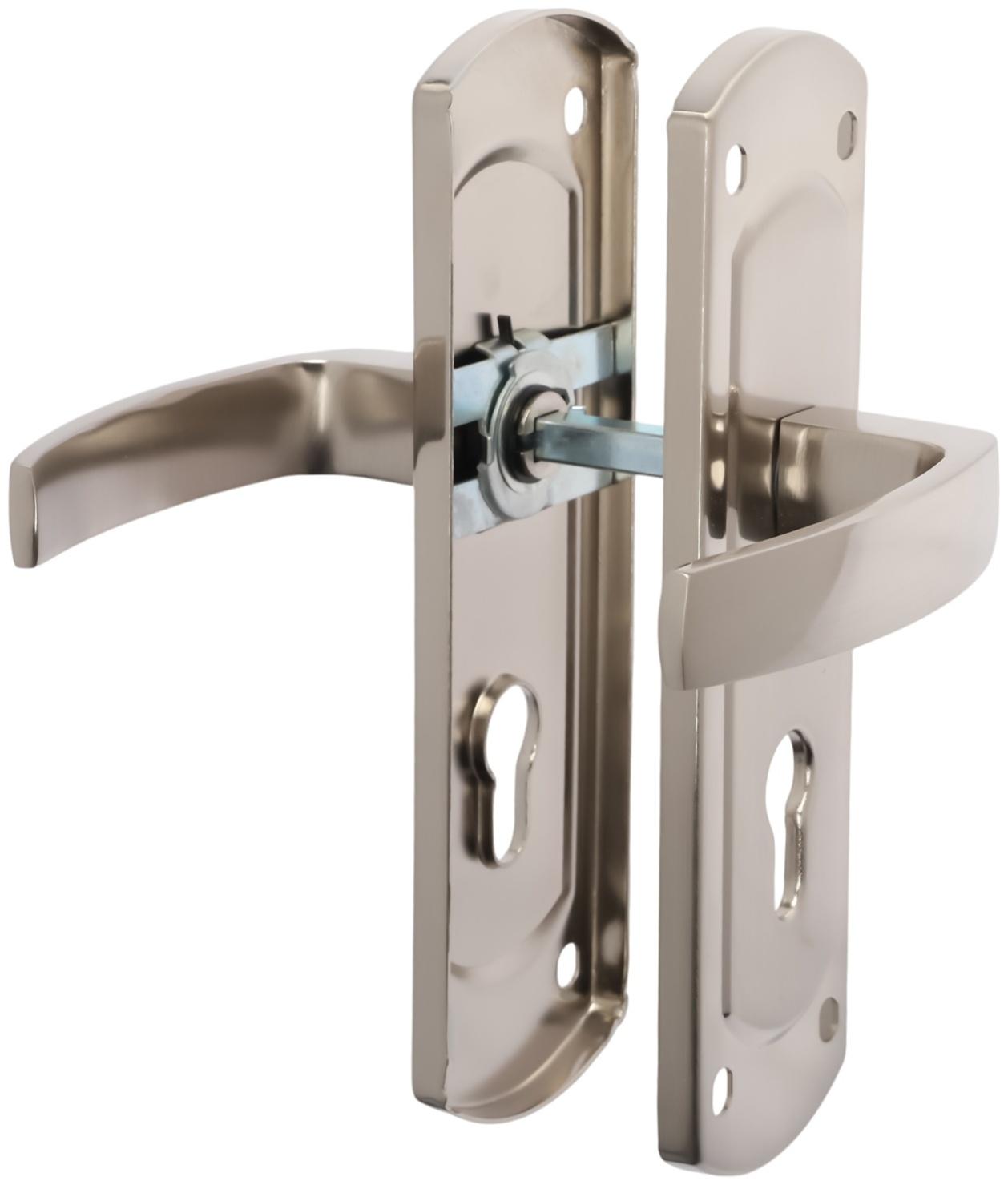 Ручки на планке LOCKLAND 002, м/о 55 мм, цвет сатиновый никель