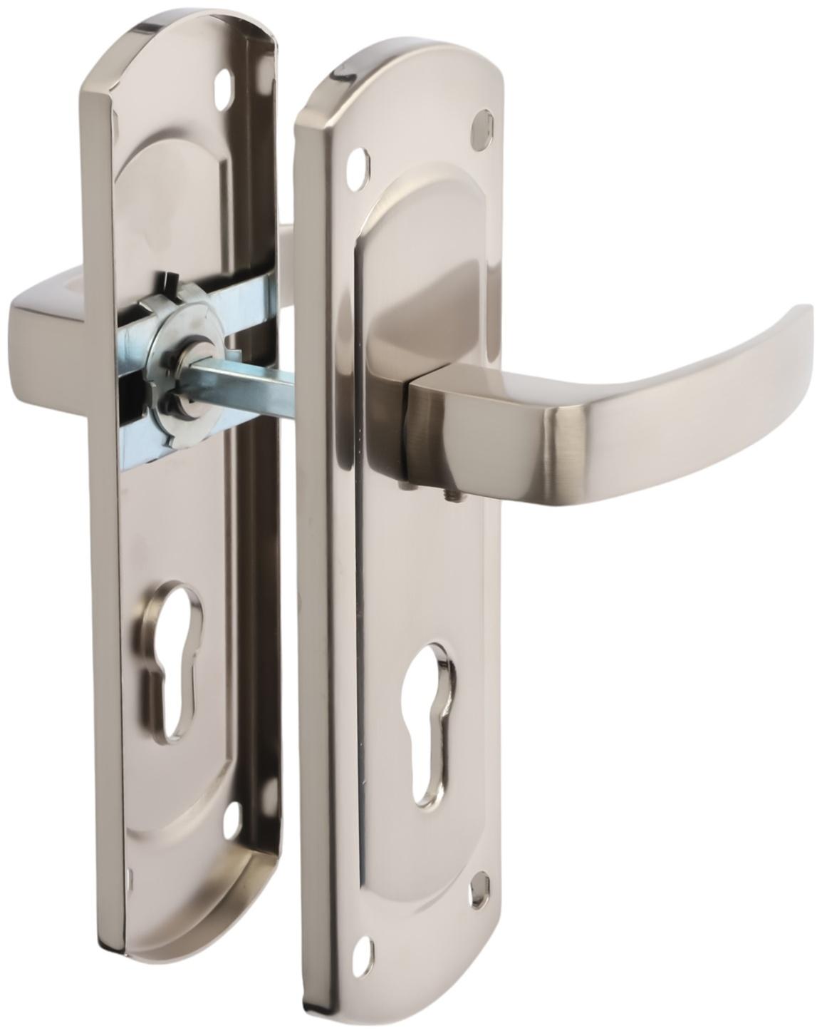 Ручки на планке LOCKLAND 002, м/о 55 мм, цвет сатиновый никель