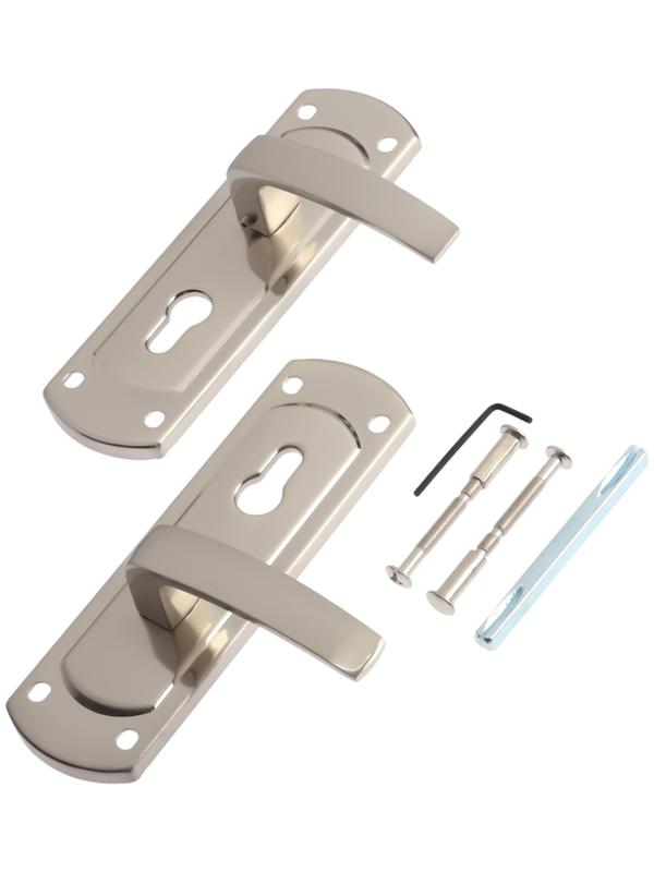 Ручки на планке LOCKLAND 002, м/о 55 мм, цвет сатиновый никель