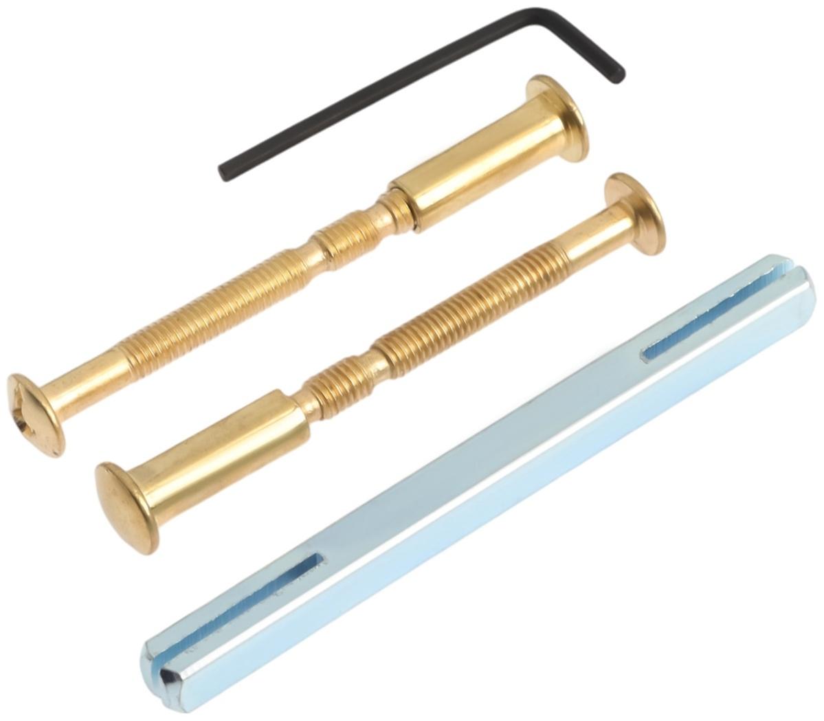 Ручки на планке LOCKLAND 002, м/о 55 мм, цвет золото