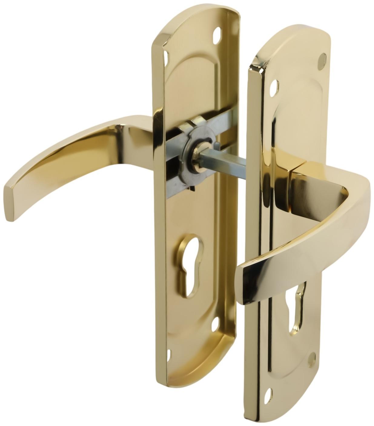 Ручки на планке LOCKLAND 002, м/о 55 мм, цвет золото