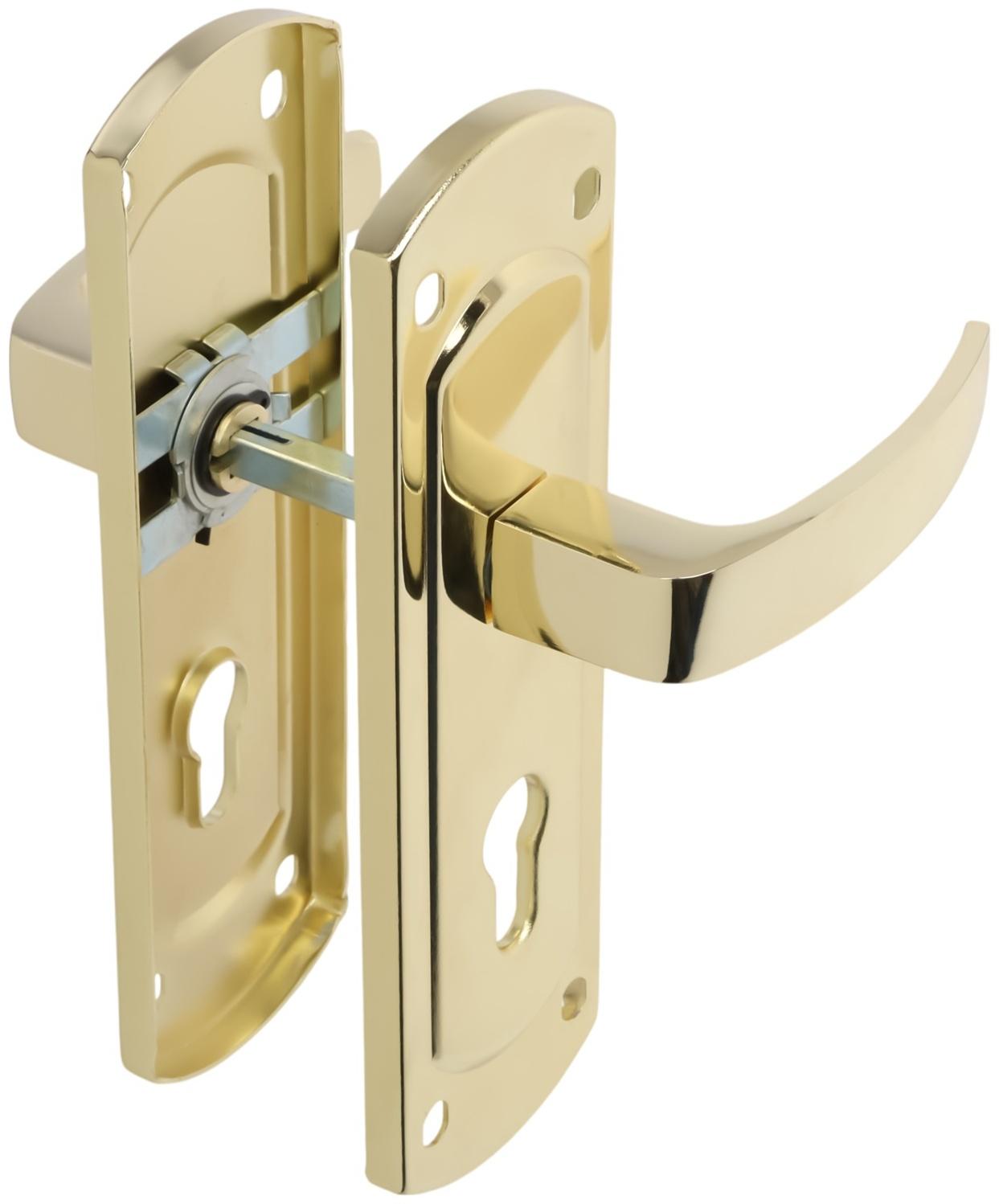 Ручки на планке LOCKLAND 002, м/о 55 мм, цвет золото