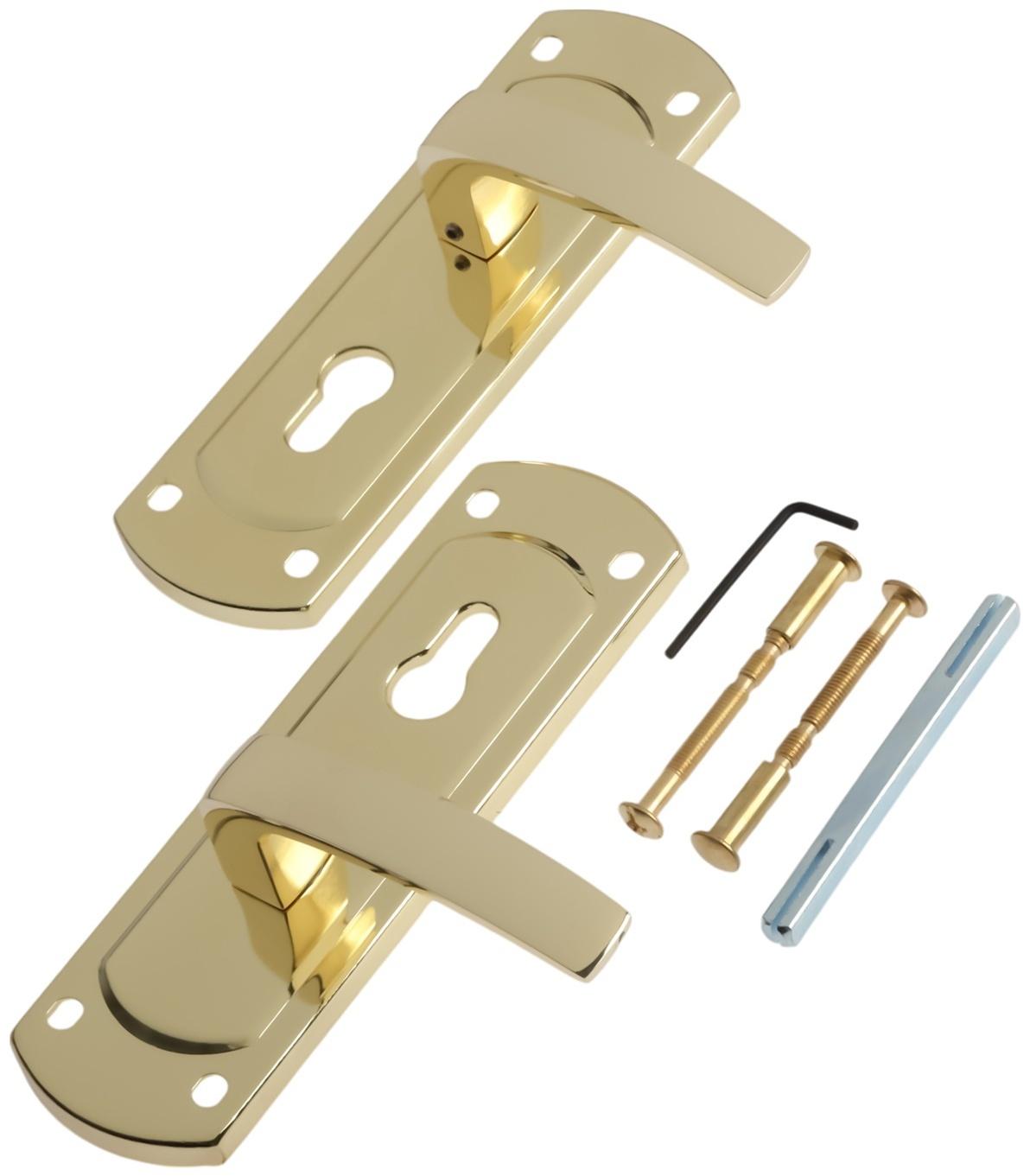 Ручки на планке LOCKLAND 002, м/о 55 мм, цвет золото