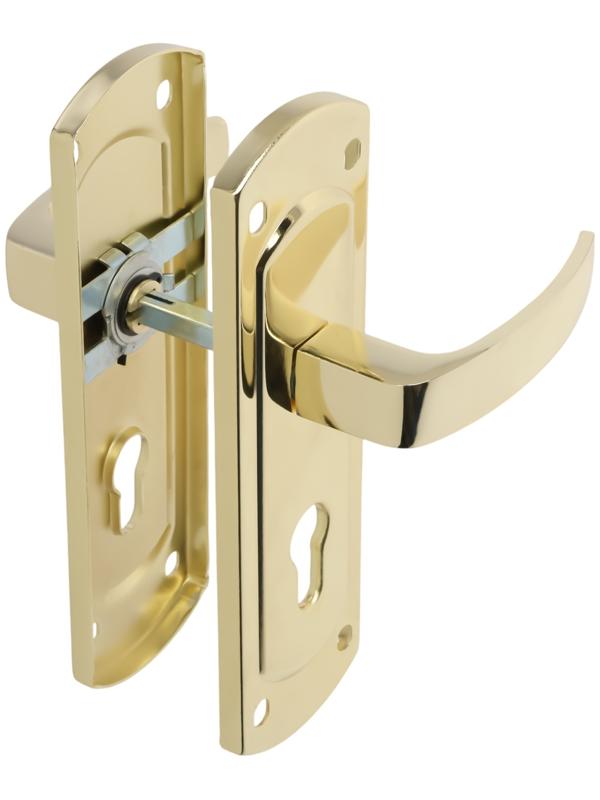 Ручки на планке LOCKLAND 002, м/о 55 мм, цвет золото