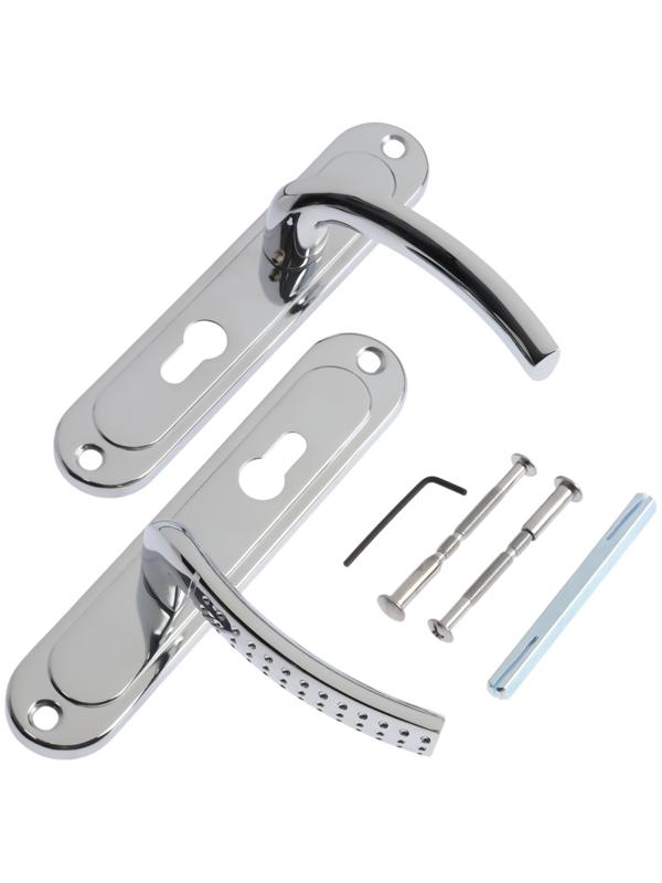 Ручки на планке LOCKLAND 003, м/о 55 мм, цвет хром