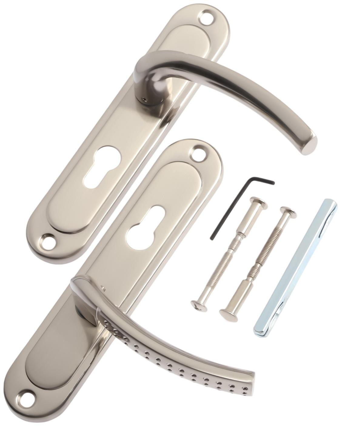 Ручки на планке LOCKLAND 003, м/о 55 мм, цвет никель