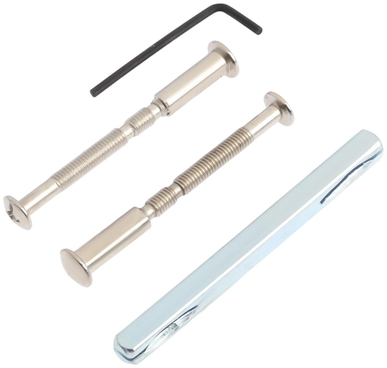 Ручки на планке LOCKLAND 003, м/о 55 мм, цвет никель