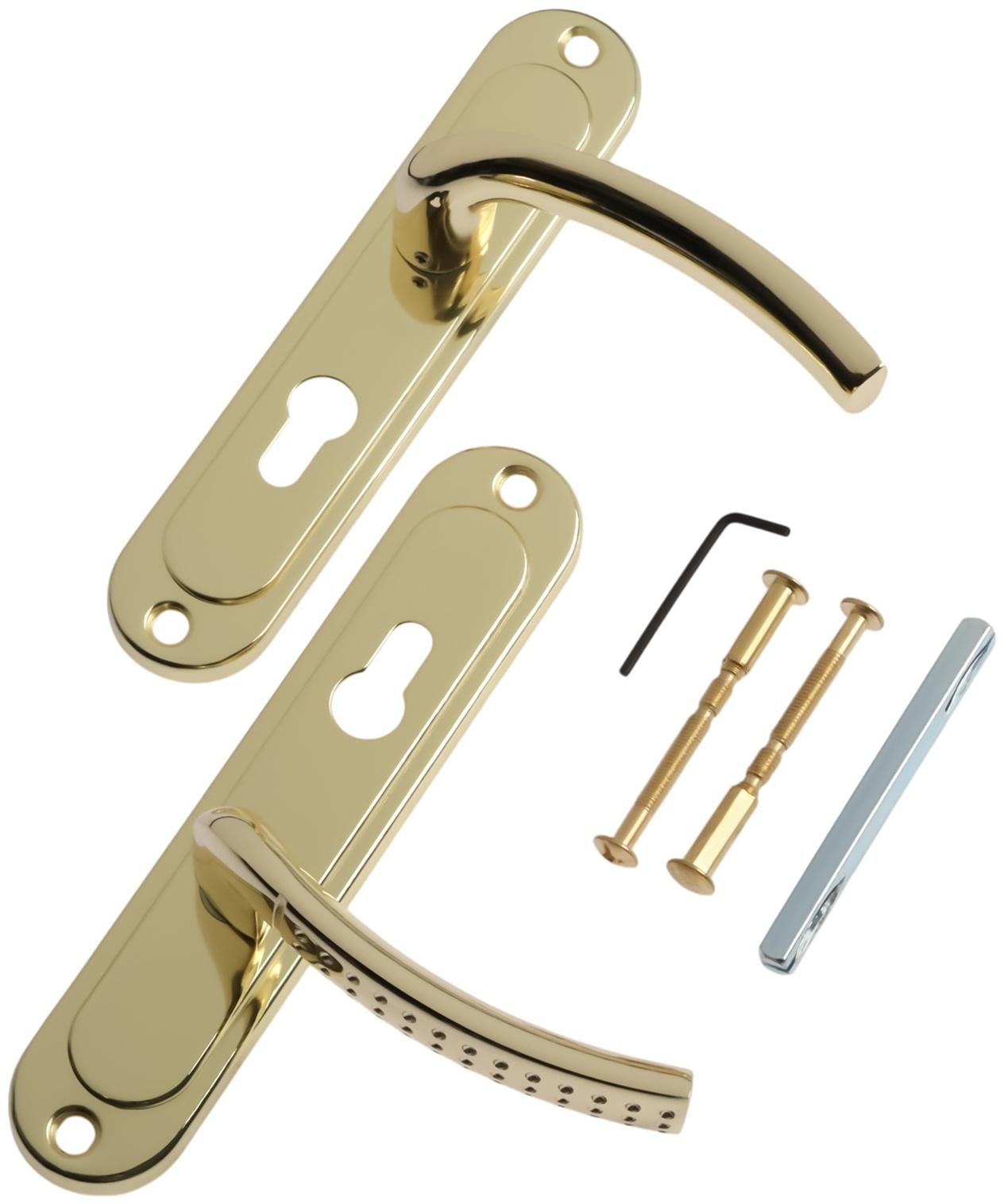 Ручки на планке LOCKLAND 003, м/о 55 мм, цвет золото