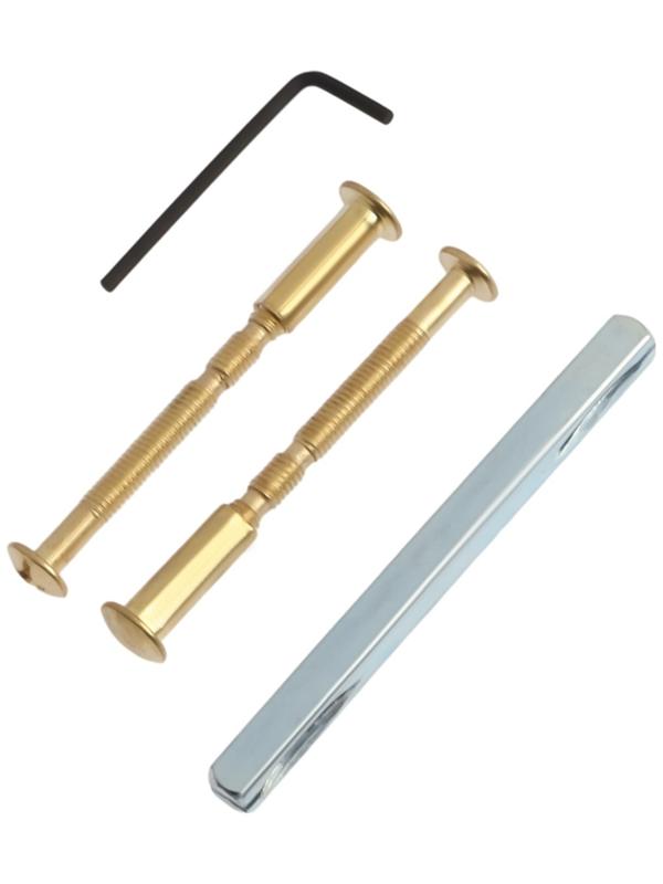 Ручки на планке LOCKLAND 003, м/о 55 мм, цвет золото