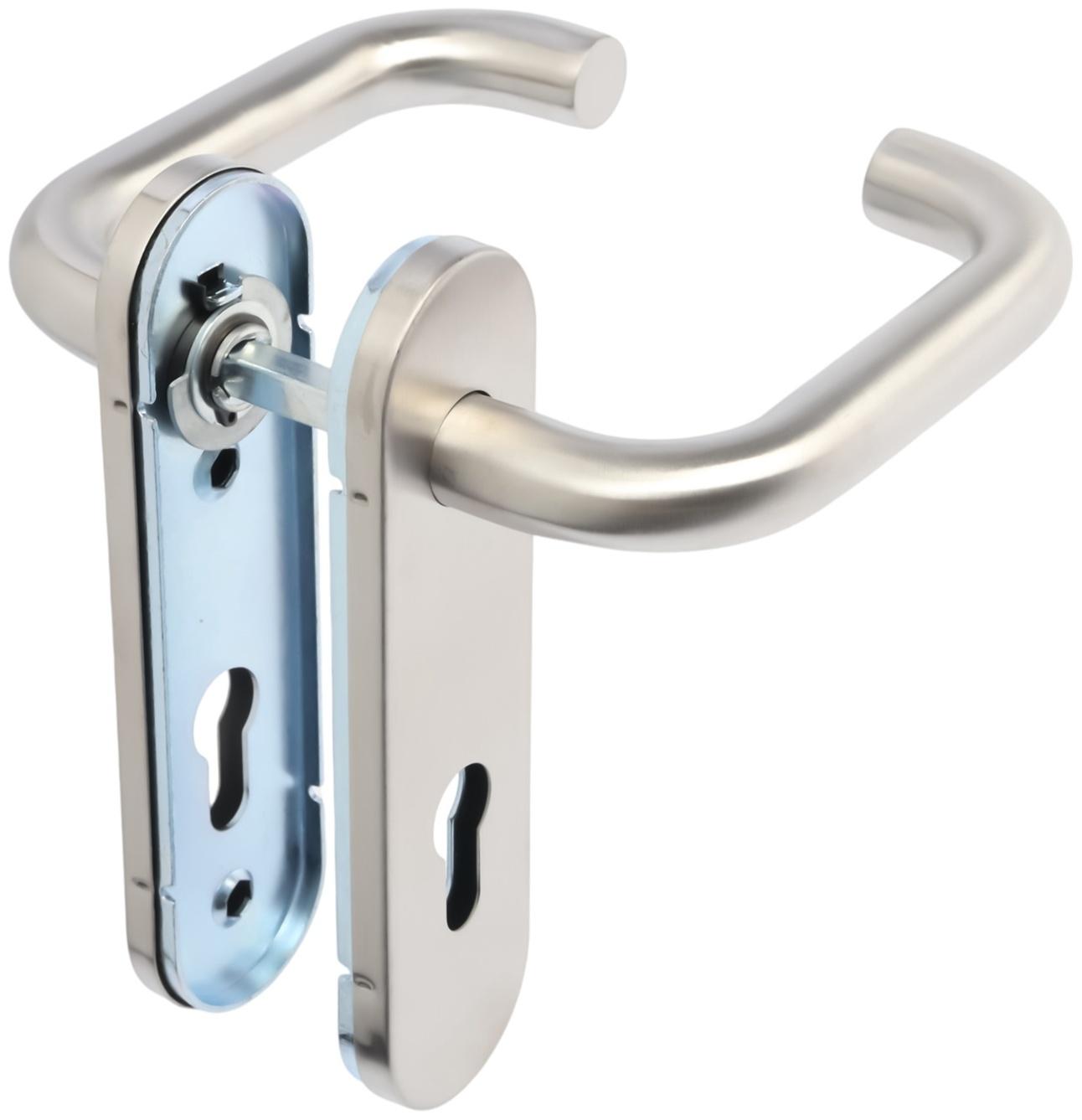 Ручки на планке LOCKLAND, для противопожарных замков, нержавеющая сталь