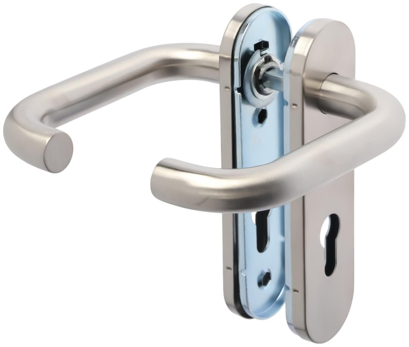 Ручки на планке LOCKLAND, для противопожарных замков, нержавеющая сталь