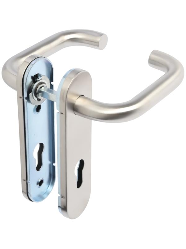 Ручки на планке LOCKLAND, для противопожарных замков, нержавеющая сталь